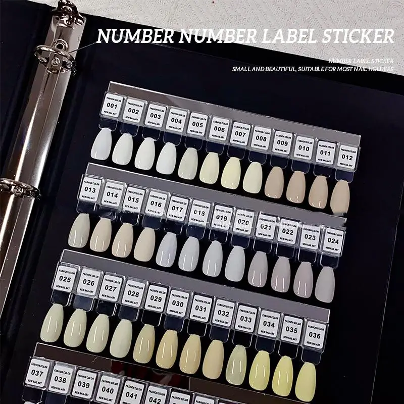 Sticker Label Template - NO.1-240 マニキュア番号ステッカーラベルカラージェルボトル口紅爪のヒント表示マーク番号付けマニキュアツールワニス接着剤