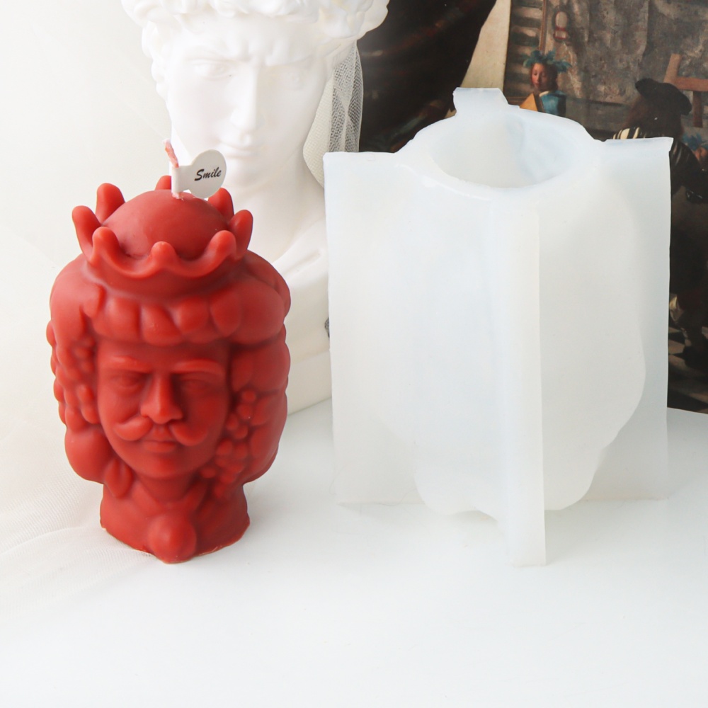 Candle. Queen - キングクイーンシリコーンキャンドルモールドクラウンキング樹脂置物シリコーン型 DIY アロマキャンドル石膏装飾品家の装飾