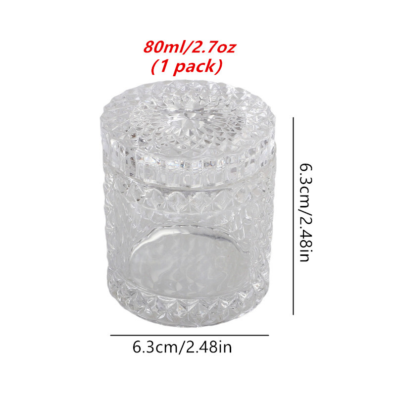 アロマセラピー、キャンドルのラベル付け、ワックス溶解用の、透 - Candle Supplies Glass Jars のレビューと価格