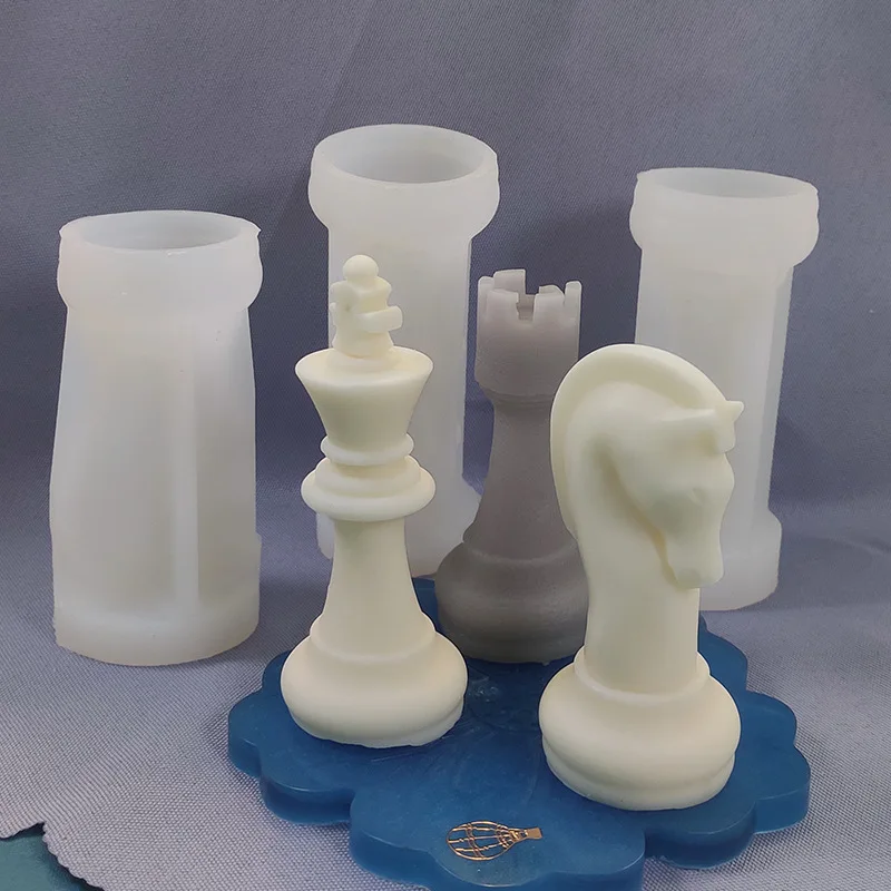 チェスの駒型シリコンモールド DIY クイーンキングチェス  - Candle. Queen のレビューと価格