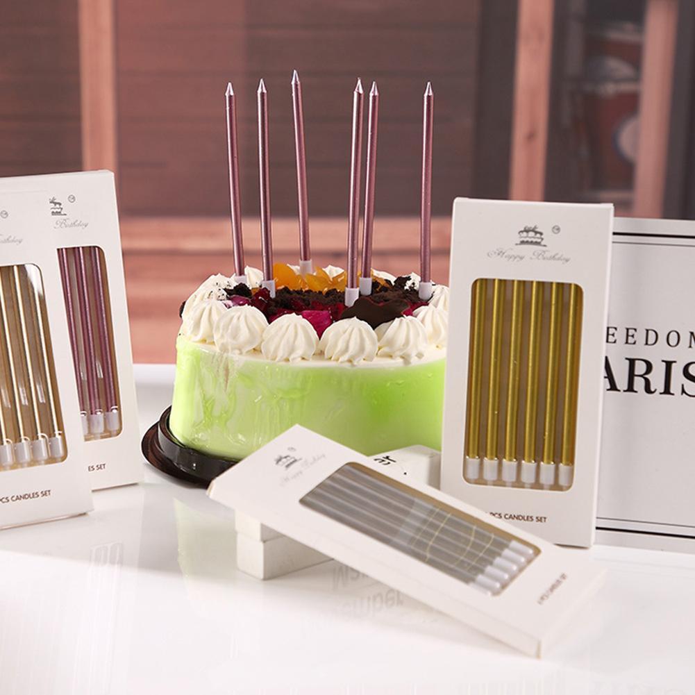 6/18個入り メタル ゴールド シルバー 誕生日キャンドル - Supplies Of Candle のレビューと価格