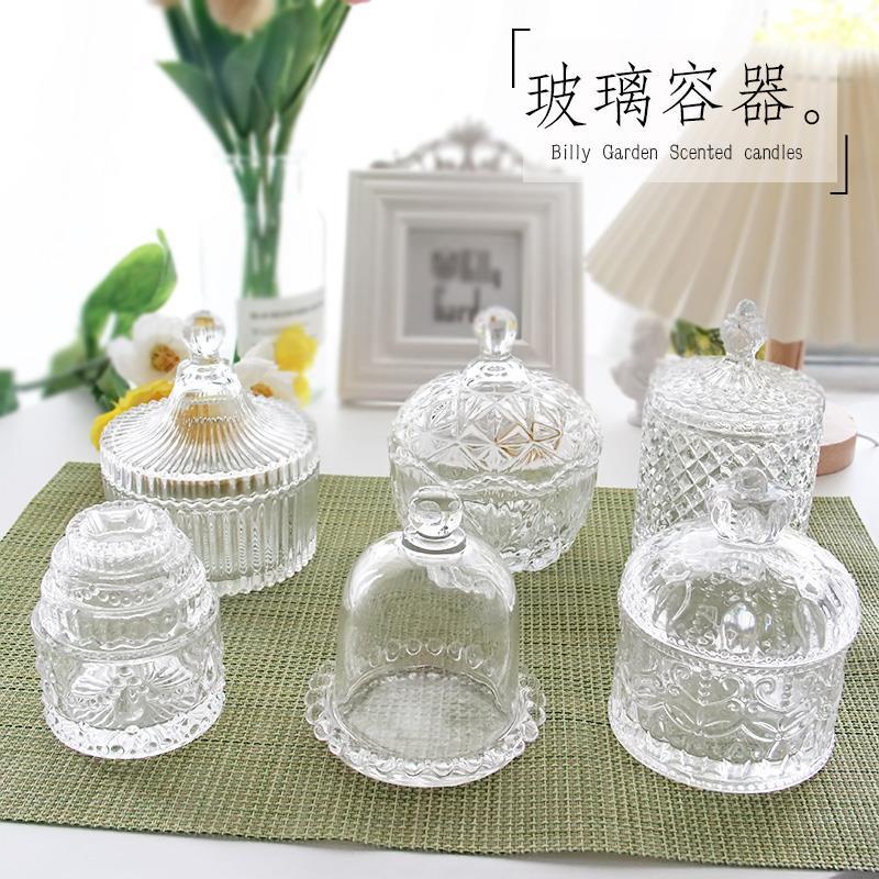 家のためのフランスのガラスのキャンドル,家のための芸術的なキ - Candle Supplies Glass Jars のレビューと価格
